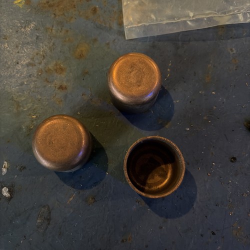 Lot of 3 - 3/4" Copper Cap Fittings Sweat Solder Plumbing