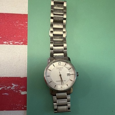 Tissot Powermatic 80 Men's Automatic Titanium Silver Dial Date 30m Bracelet