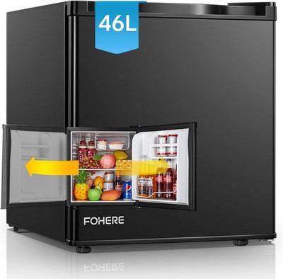 FOHERE Mini Kühlschrank 46L mit Eisfach | Kühlschrank Klein |