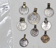 Middle Eastern Coin Necklace Pendants Tribal Jewelry Afghan Kuchi Saudi Arabia