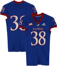 Kansas Jayhawks Team-Issued #38 Jersey from 2018-21 NCAA Football Seasons - L