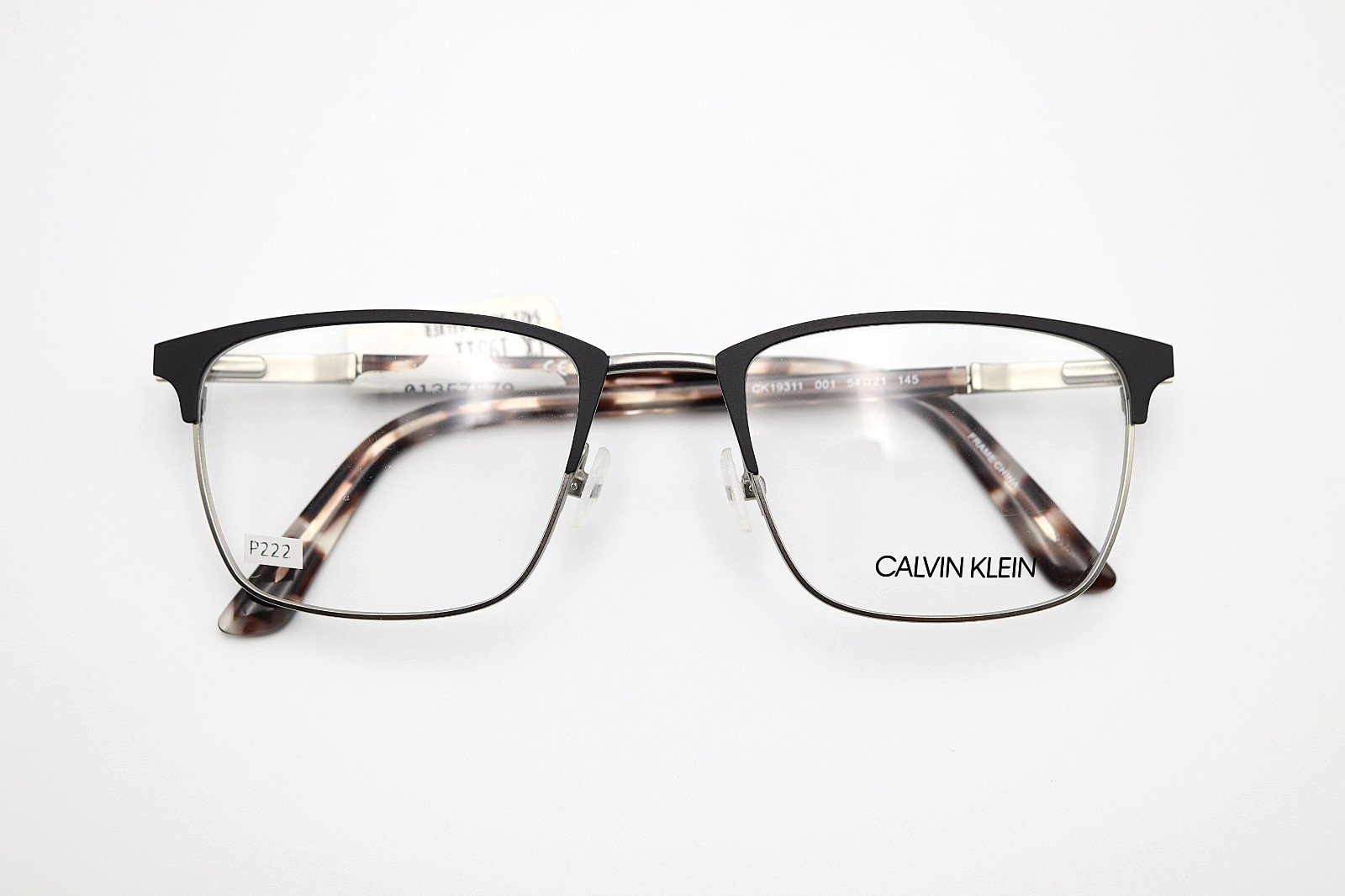 CALVIN KLEIN CK19311 001 Matte Black - Silver 54-21-145 Frames Flex Hinges P222 thumbnail 12