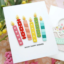 Scrapbooking Die-Cuts, Happy Birthday Ballon Metal Cutting Dies for Card