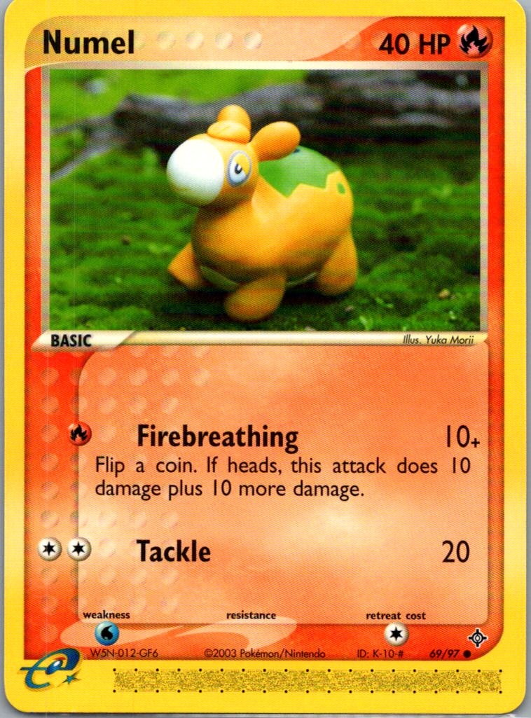Numel 69/97 Common Dragon Pokemon Lightly Played