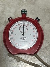 Cronometro svizzero vintage Tag Heuer Trackmaster 8042 rosso testato funzionante
