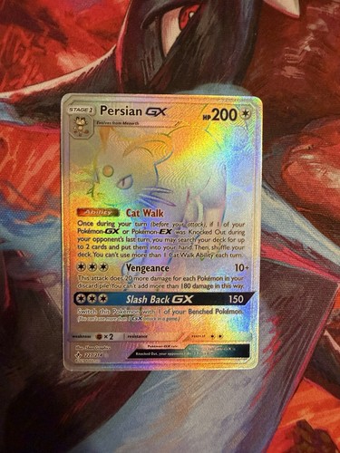 Persian GX (Secret) 227/214 Sm-Unbroken Bonds Holo Rainbow Rare NM/MINT