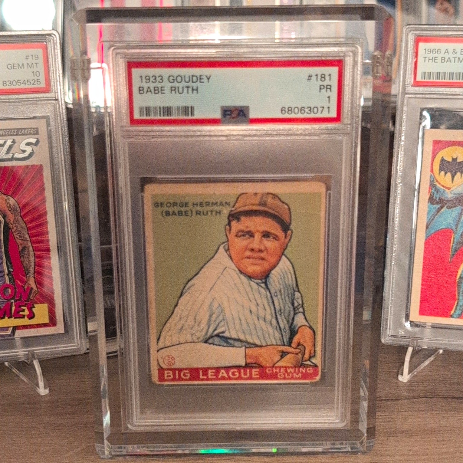 Goudey 1933 Big League Chewing Gum R319 Babe Ruth #181 PSA 1 Cert 68063071