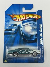 Hot Wheels 2007 All Stars Teal 67 Pontiac Gto Flames 137 A7