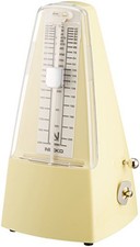NIKKO Standard Pearl Yellow Metronome 236 Tempo: 40 - 208 times / minute NEW