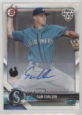 2018 Topps Holiday Bowman Auto Turkey 31/35 Sam Carlson #TH-SC Auto 1h1