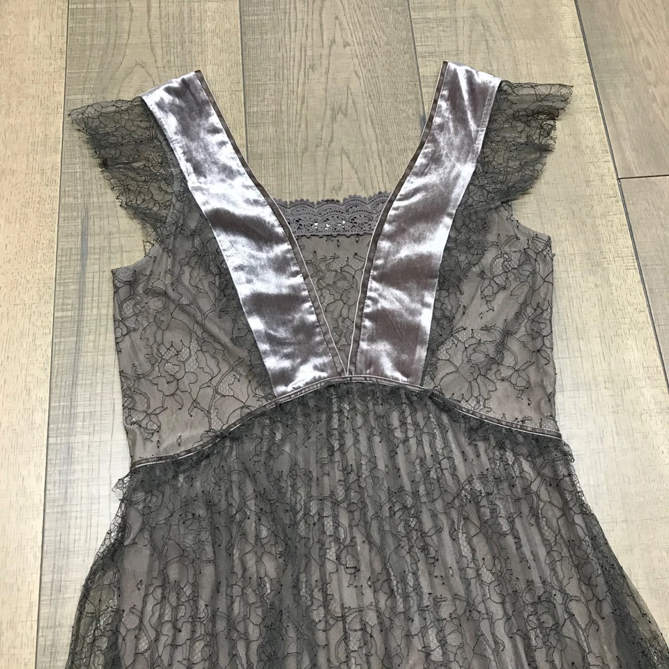 Vestido Sundance Mujer S Romántico Núcleo de Hadas Femenino Encaje Volantes Terciopelo Seda Foto 4 de 4