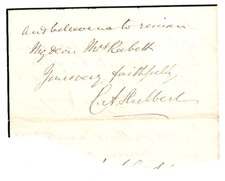 Charles Augustus Hulbert (1804-1888) Signed Clip / Autograph English Clergy