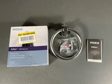 Moen Adler High Quality Bathroom Accessory Towel Ring Chrome Finish YB0186CH