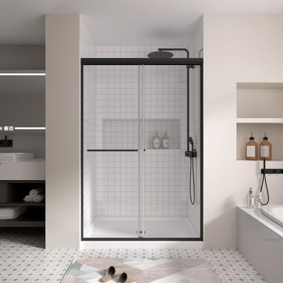 Semi Frameless Sliding Shower Door 44 48 W x 72 H Matte