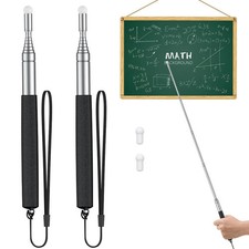 Uniclife 2 Pack Retractable Teacher Pointer S...
