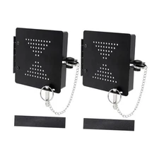 2 Pack Aluminum RV Bumper Cap Cover, Fits Standard 4 Inch RV Bumper Plug End 