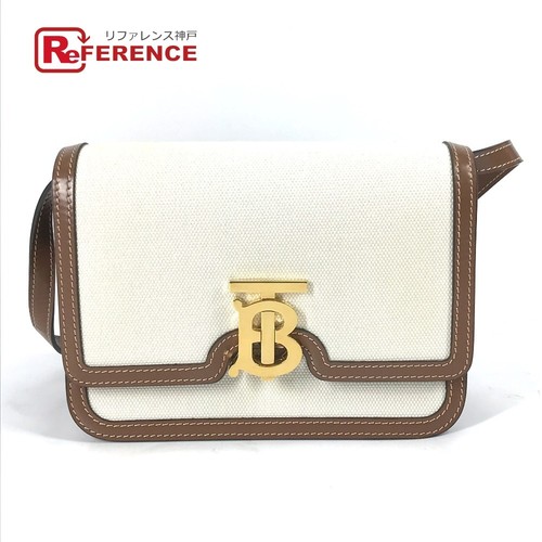 BURBERRY 8039365 TB Crossbody Bag 2WAY Bag Clutch Bag Shoulder Bag Beige for Wo