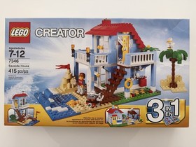 LEGO Creator Seaside House 7346 3 in 1 Complete Set 415 Pieces Ages 7-12