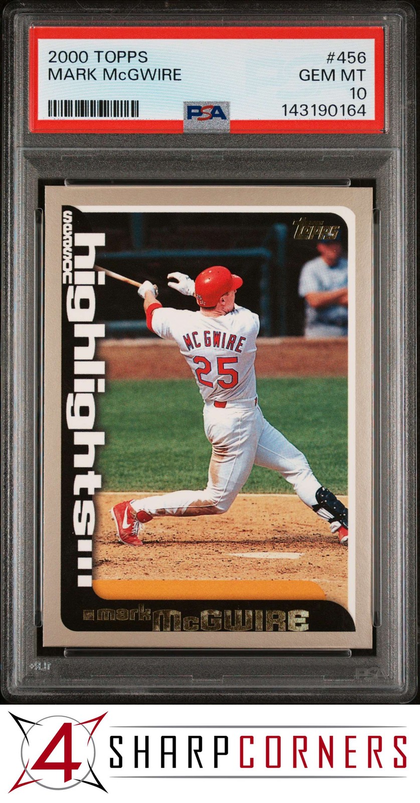 2000 TOPPS #456 MARK McGWIRE CARDINALS PSA 10 view 1