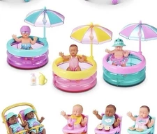 Zuru *MY MINI BABY* Series 2 ~ Pink/Teal Pool