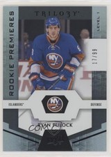 2016 Upper Deck Trilogy Rookie Premieres Level 1 Black 17/99 Ryan Pulock #77 9z6