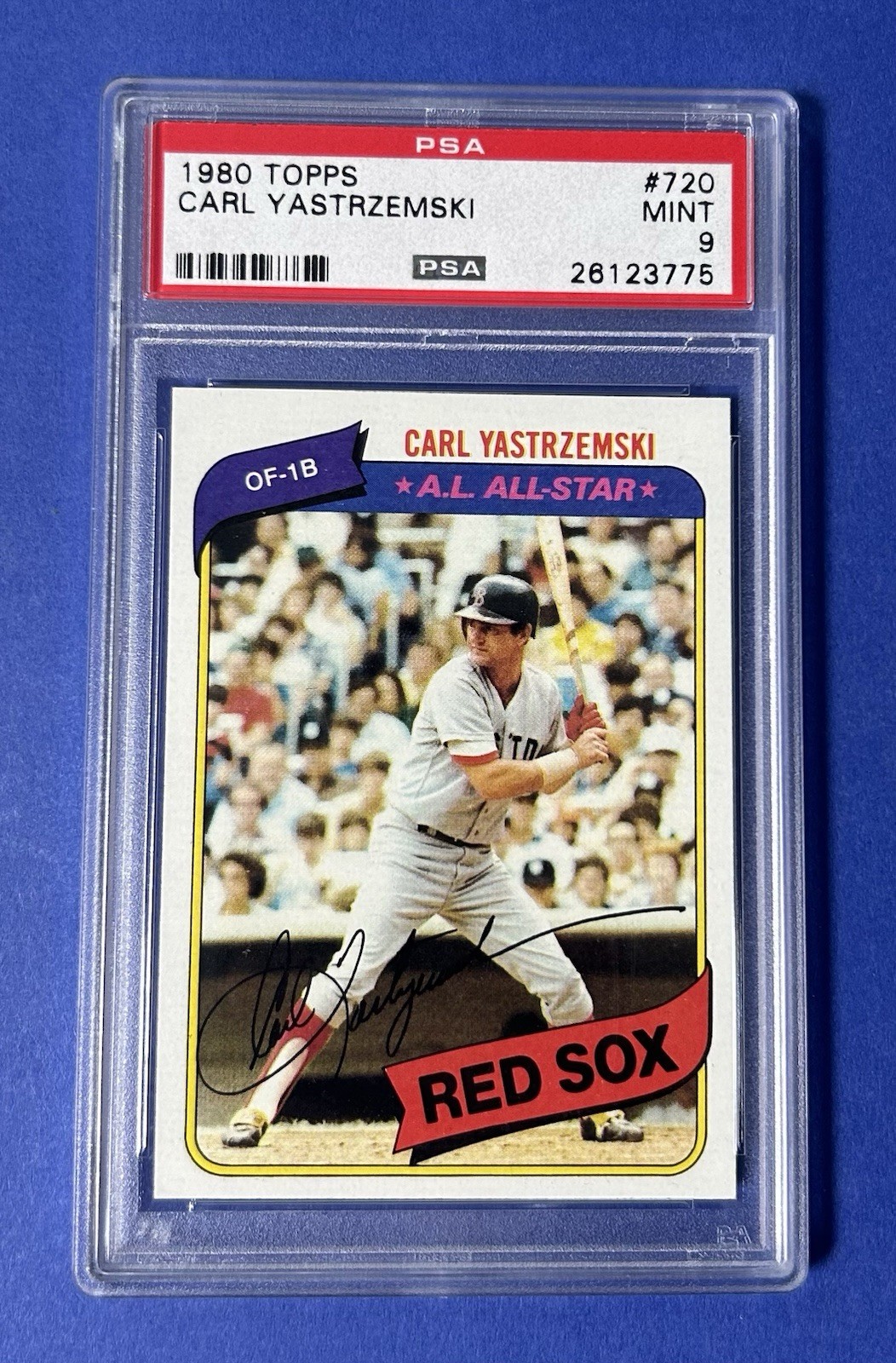 1980 Topps Carl Yastrzemski Boston Red Sox #720 PSA 9 MINT