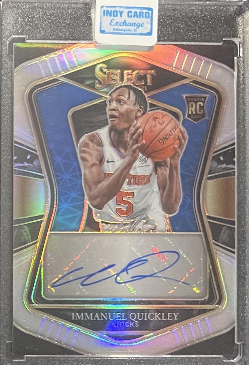 2020-21 Panini Select - Rookie Signatures Immanuel Quickley #RS-QUI /249 Knicks