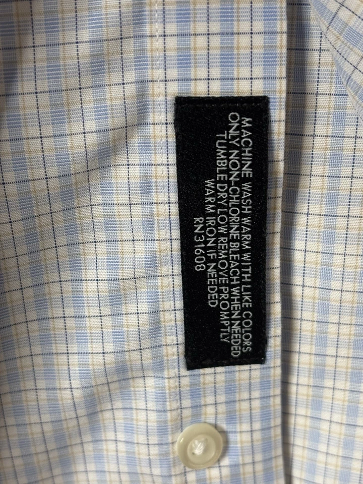 Lote de 3 camisas de vestir para hombre Jos A Bank Traveler ajuste a medida 18,5-34 algodón Foto 4 de 4