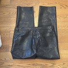 Aritzia Wilfred Women's Melina  Pants Black Vegan Leather High Rise size 16 — photo 4