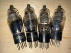 Lot of 4 No. 77 Vintage Radio Audio Amplifier Tubes RCA Cunningham Raytheon