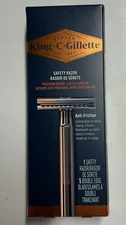 King C. Gillette Men's Double Edge 1 Safety Razor 5 Refill Blades