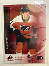 2025-26 UD SP GAME USED AUTHENTIC ROOKIE RED FLYERS - KARSEN DORWART /399