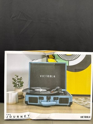 Victrola Journey Bluetooth Suitcase Record Player with 3-speed Turntable
