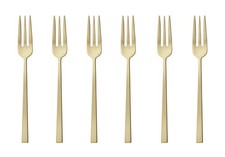 Sambonet Forchette da Pasticceria Rock Champagne 6 Pezzi