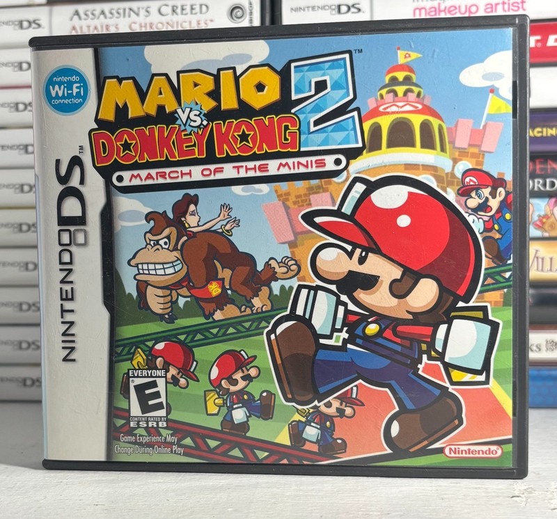 Mario vs Donkey Kong 2 March of the Minis Case & Manual - NO GAME - Nintendo DS