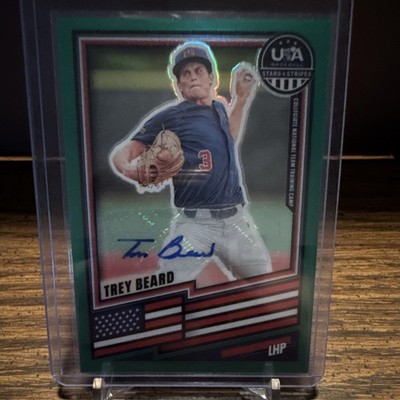 2026 Panini Stars & Stripes Prizm Trey Beard Auto #30 USA Baseball