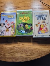 VHS lot of 3: Winnie the Pooh, Bug's Life, Charlotte's Web, in z1