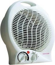 Armo 2KW Electric Portable Fan Heater – Adjustable & Energy Efficient White