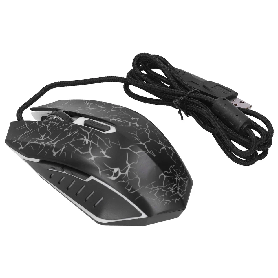 Mouse Wired Colorful Glowing Gaming Usb Ultra Accuracy Internet Computer A BAJ - Image 2 of 4