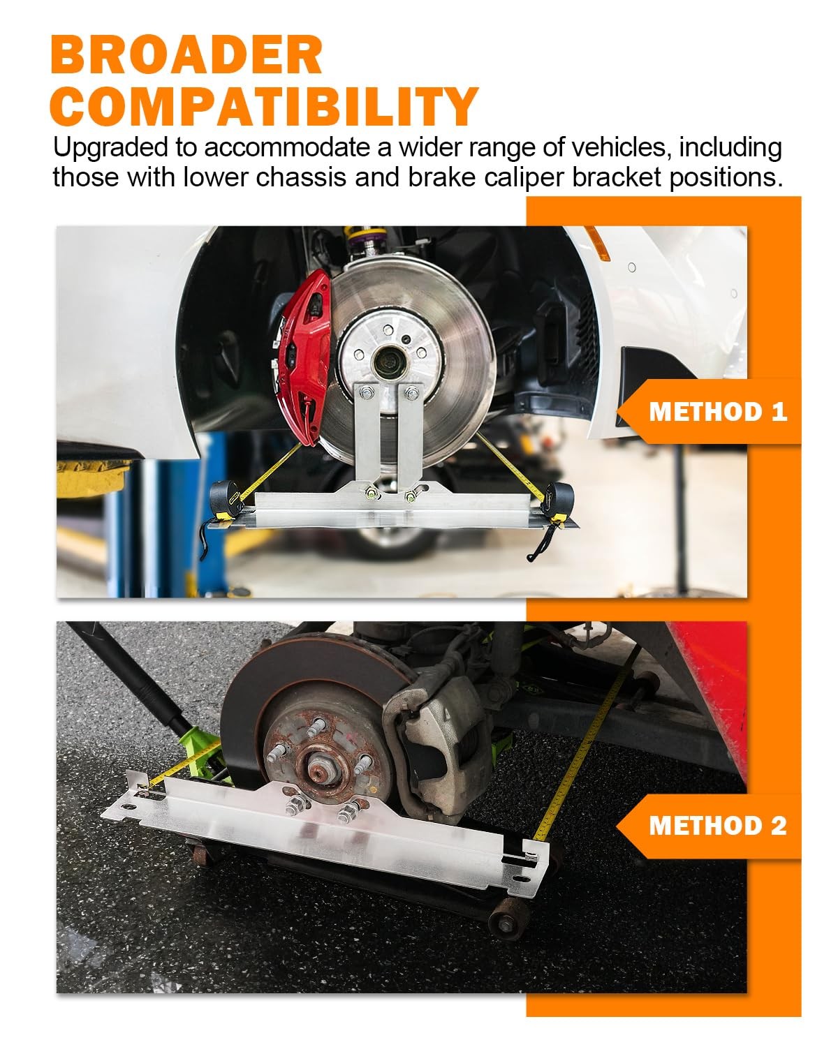 Upgraded Wheel Alignment Tool with Connection Sheet, Heavy Duty Stainless Ste...