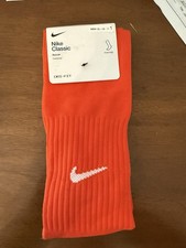 Nike Classic Dri-Fit Knee High Cushioned Socks Unisex XL Orange SX5728