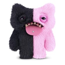 New Fuggler Baddies Fuggs 9" Wide Eyed Weirdo Black Pink Plush Monster Bling