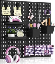 Pegboard Panels 4 PACK 12" x 12" Wall Organizer for Garage Tool Home Decoration