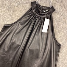 Jade Melody Tam Faux Leather Sleeveless Shirt...