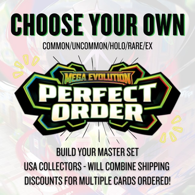 Perfect Order Pokemon Singles CHOOSE YOUR CARD, COMBINED SHIP, Reverse Holo, EX