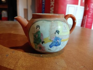 Antique Painted Japanese Teapot