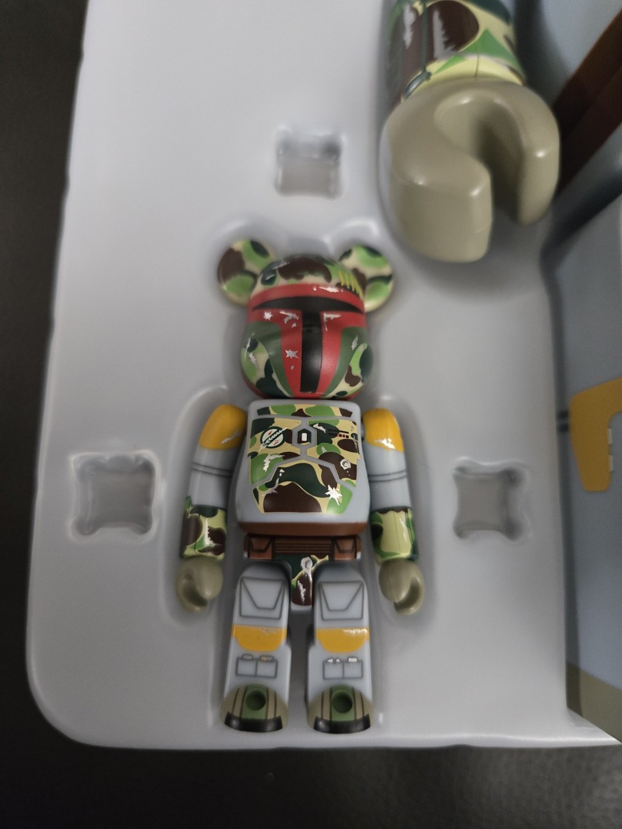 MEDICOM TOY - BE@RBRICK BAPE(R) BOBA FETT 100％ &amp; 400％ Bearbrick x Star Wars Boba Fett (Recovered Armor) 100% & 400