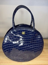 GIVENCHY Parfums Dark NAVY Blue Patent Cosmet...