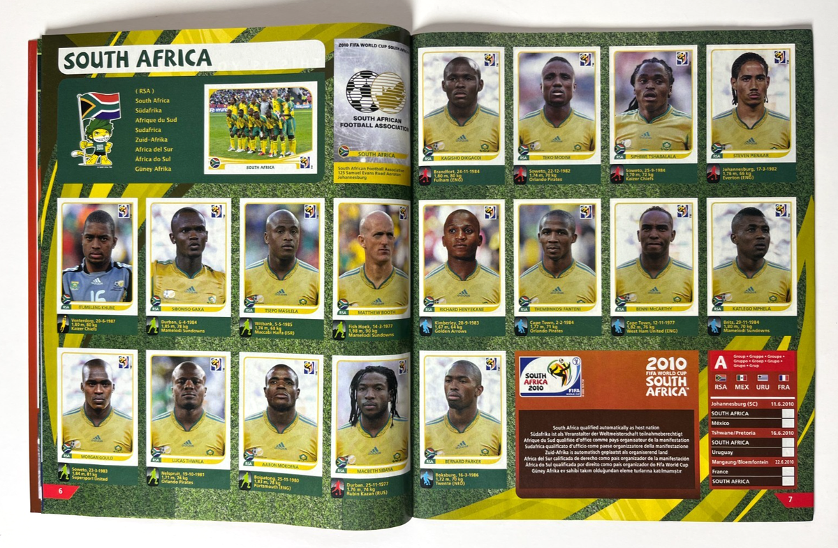 ALBUM FIFA World Cup SOUTH AFRICA 2010 PANINI Complete Magazine