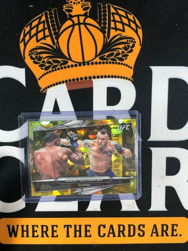 2026 Topps Chrome UFC Sapphire COLBY COVINGTON Yellow /75 MS1